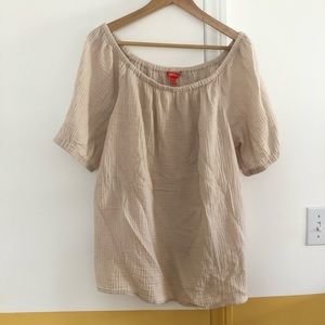 Joe Fresh, cotton gauze, xL, beige blouse.
